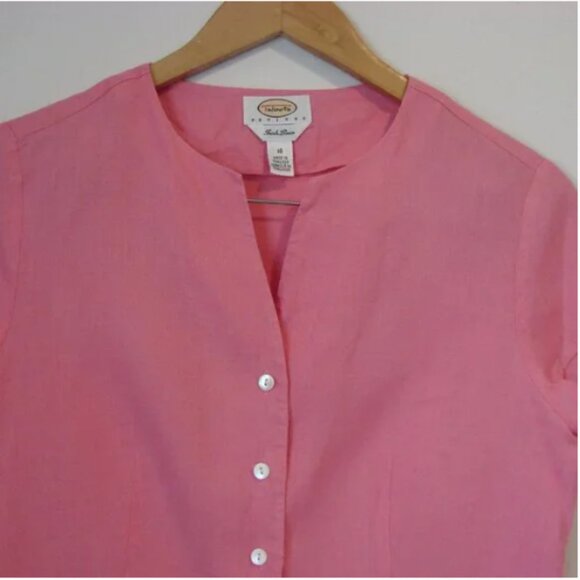 Talbots Pink Button Down Shirt - Picture 2 of 12